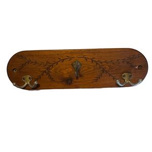 Vintage Handcrafted Wood Coat Rack Tomorrow’s Antiques by Bill Mroczek
